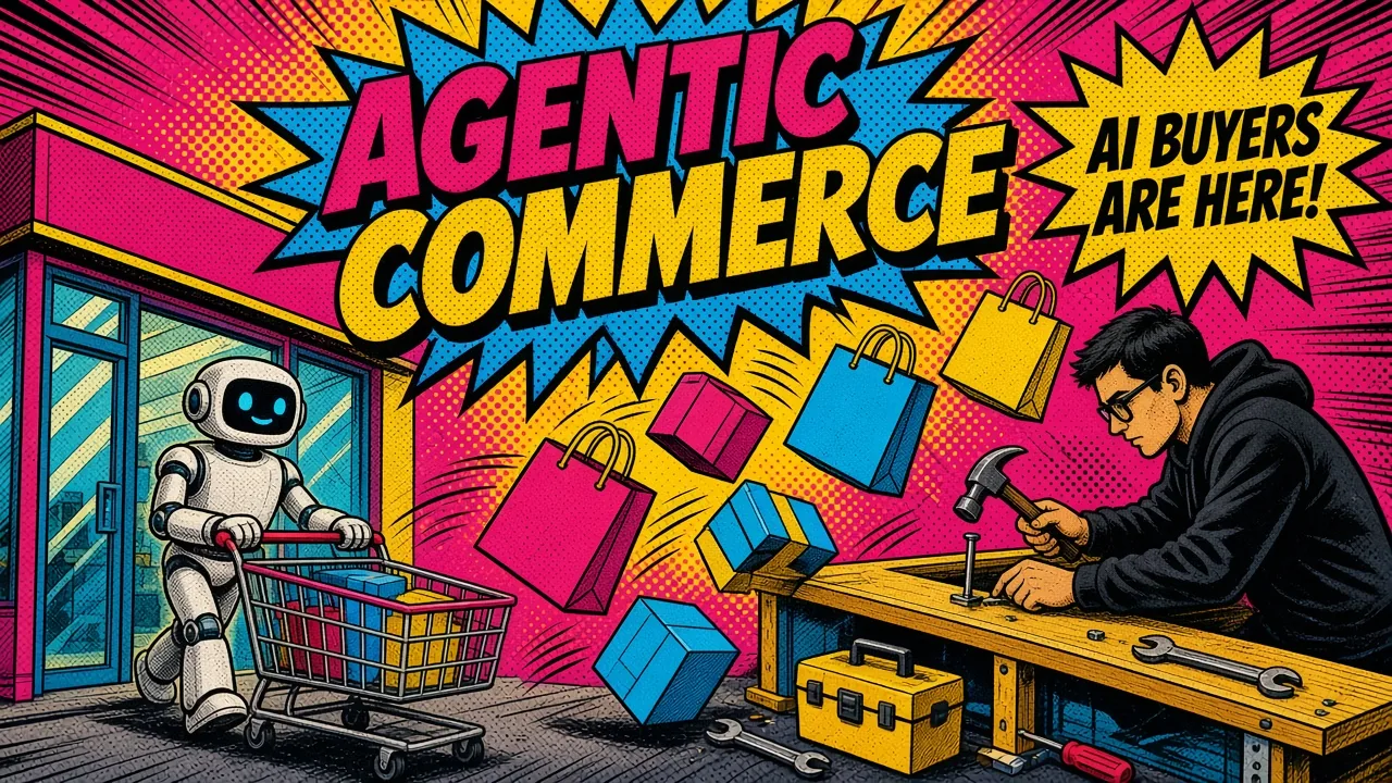 AI agents querying a Shopify storefront's structured product data instead of browsing the visual theme