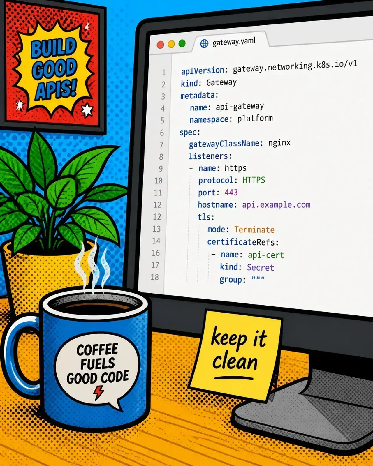 Clean code under load — gateway protecting model traffic