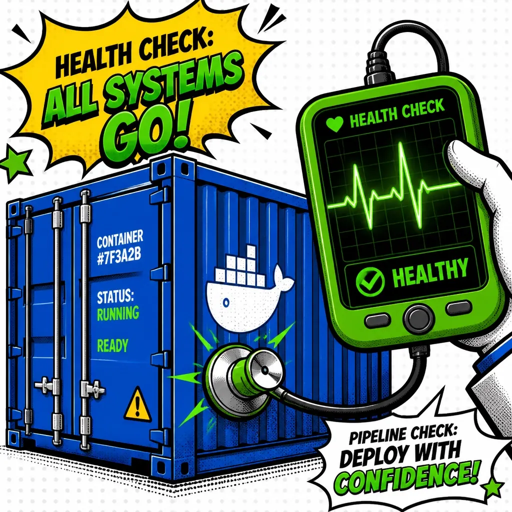 Dashboard visualization of health check monitoring across rolling deploy