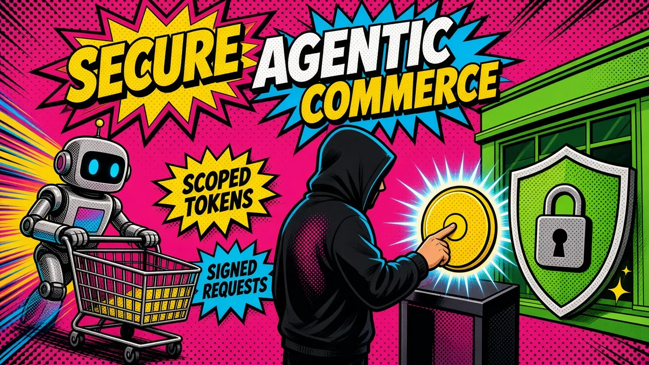 A secure AI shopping agent connected to a Shopify catalog, APIs, checkout, and human approval