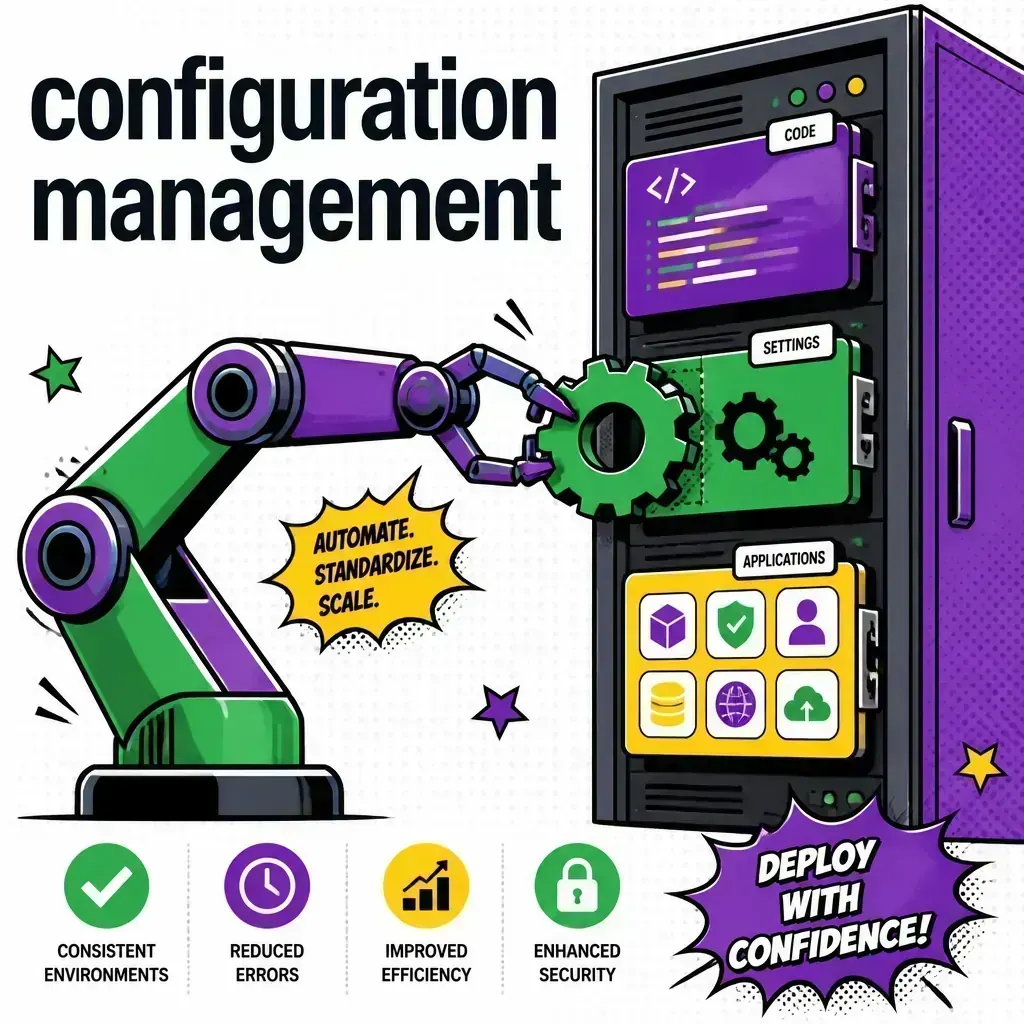Configuration management and software installation in pop-art style